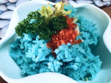 Sonhar com Arroz Azul