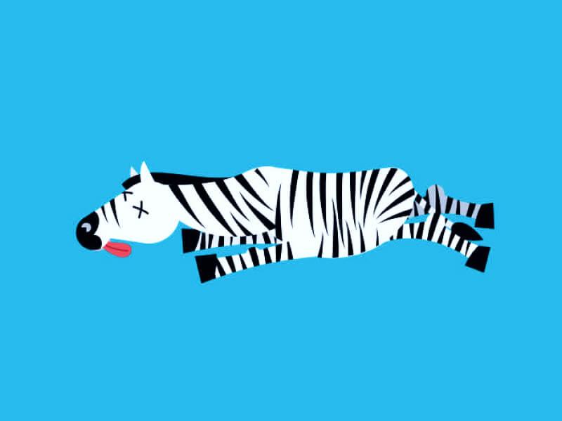 Sonhar com Zebra Morta