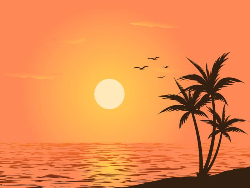 Sonhar com Céu Ao Pôr do Sol
