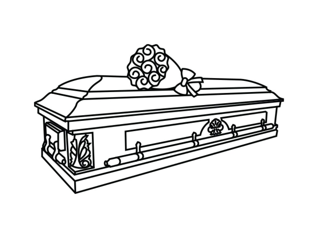 Sonhar com Desenho de Caixão