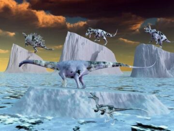 Sonhar com Dinossauros Congelados