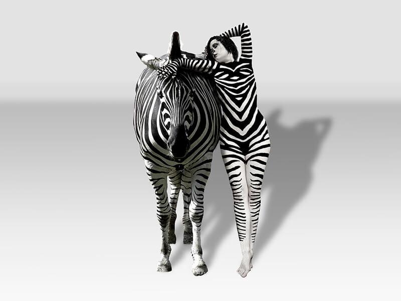 Sonhar com Mulher Zebra