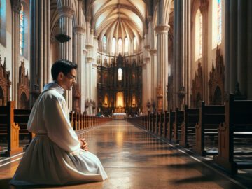 Sonhar com Sacerdote Rezando