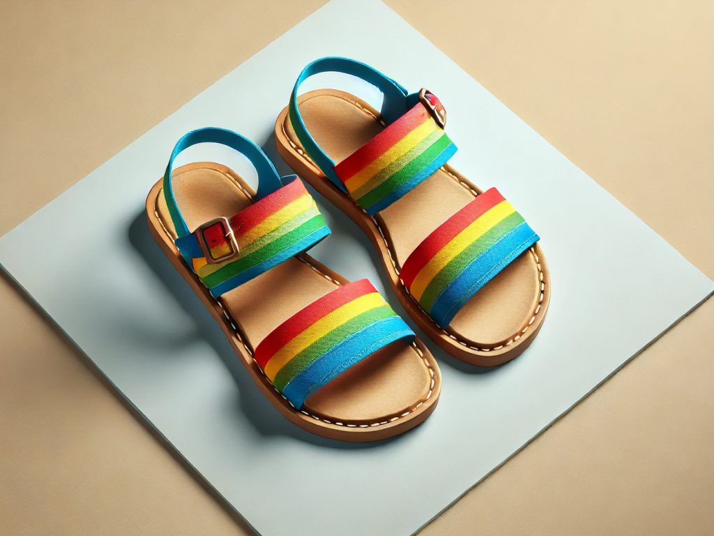 Sonhar com Sandálias Coloridas