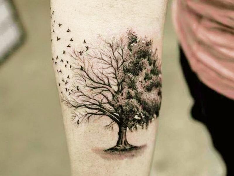 Sonhar com Tatuagem de Árvore