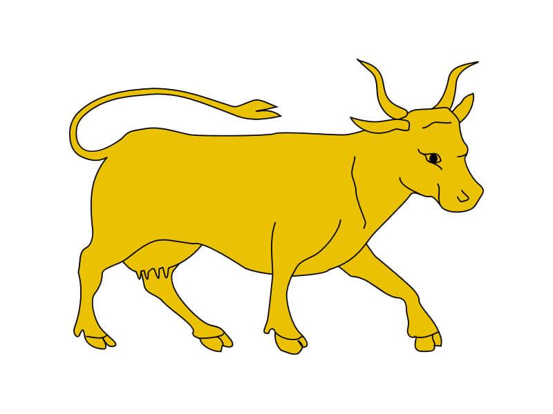 Sonhar com Touros Amarelos