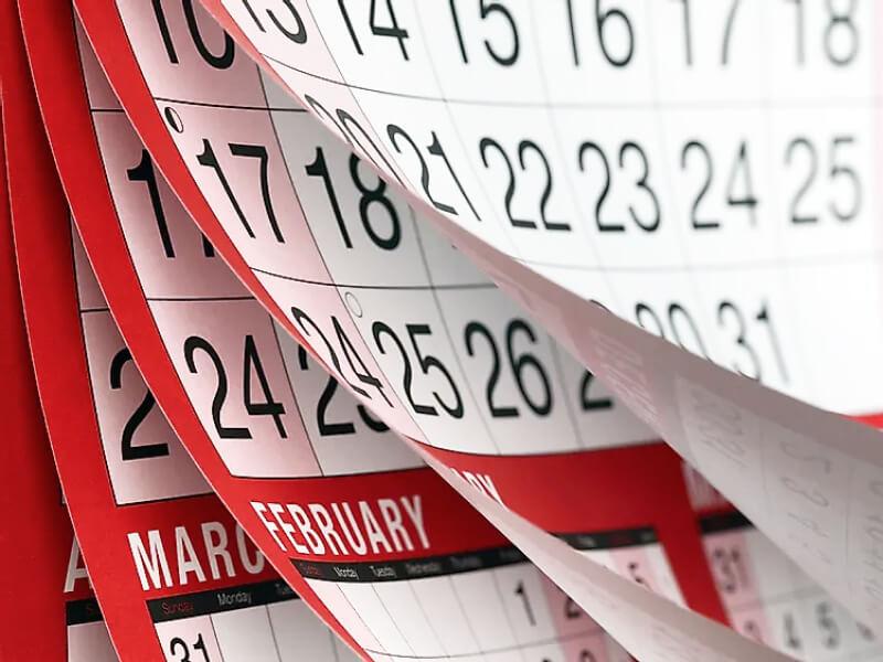 Sonhar com Vários Calendários